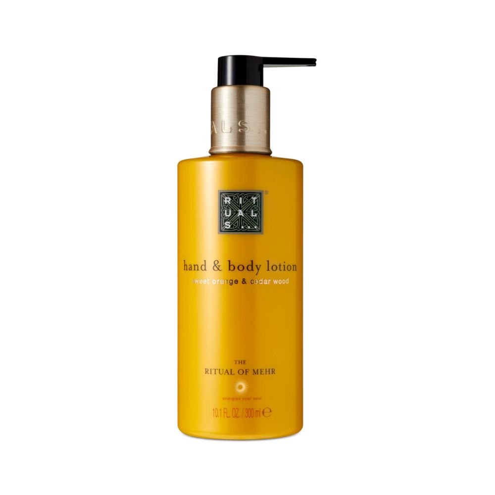 The Ritual of Mehr Hand & Body Lotion Dispenser 300ml in case of 20