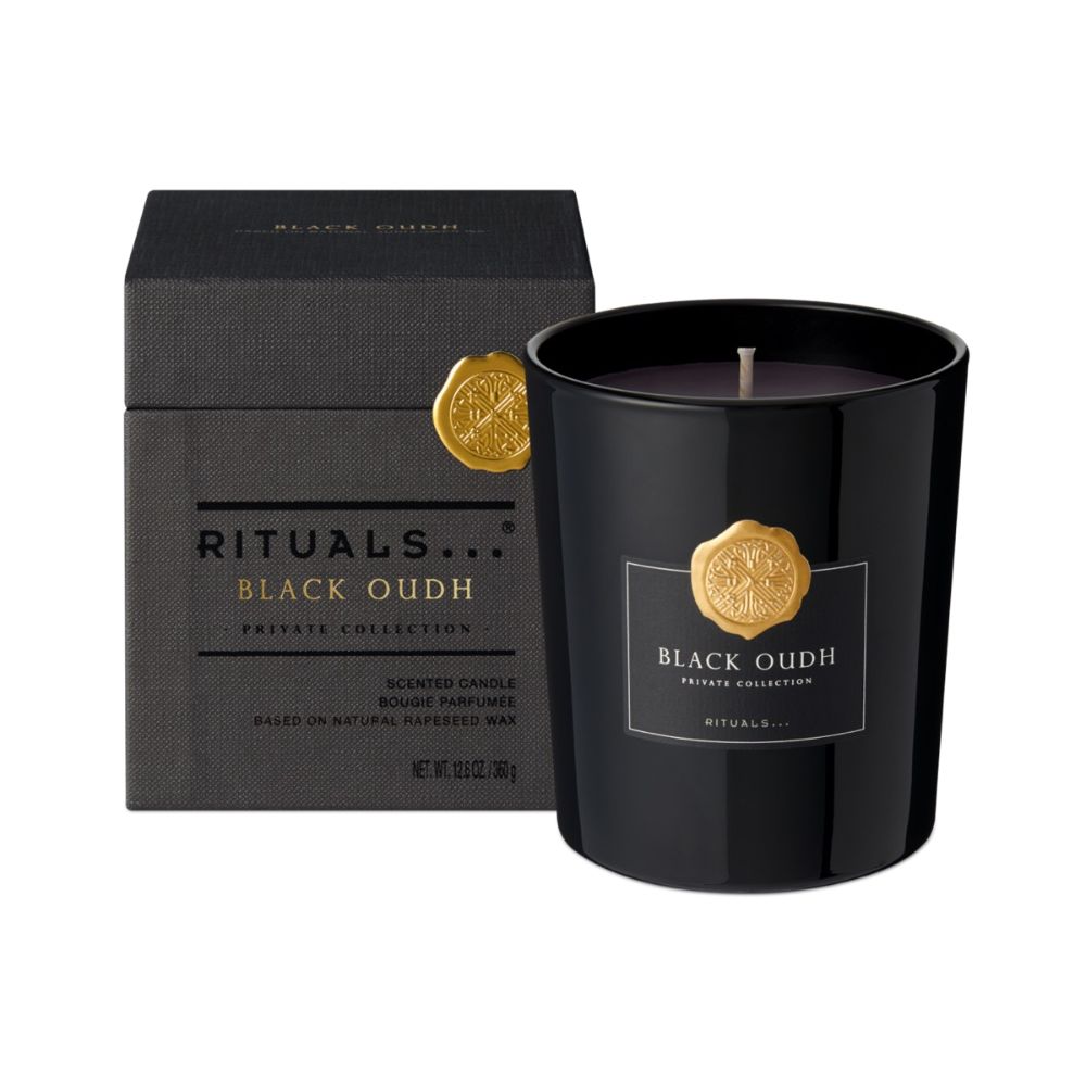 Black Oudh Scented Candle 360g in case of 6