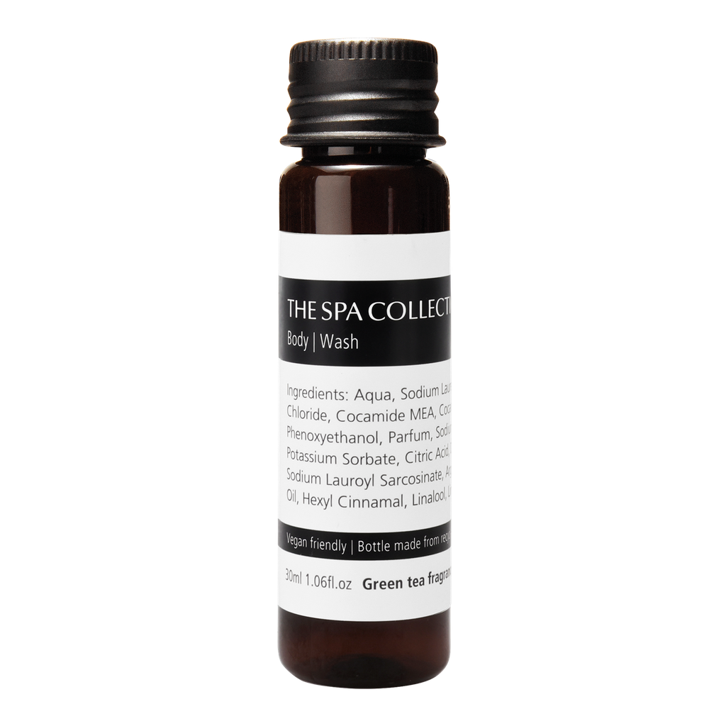 Bath/shower wash -The Spa Collection Green Tea 30ml recycled bottle in case of 300