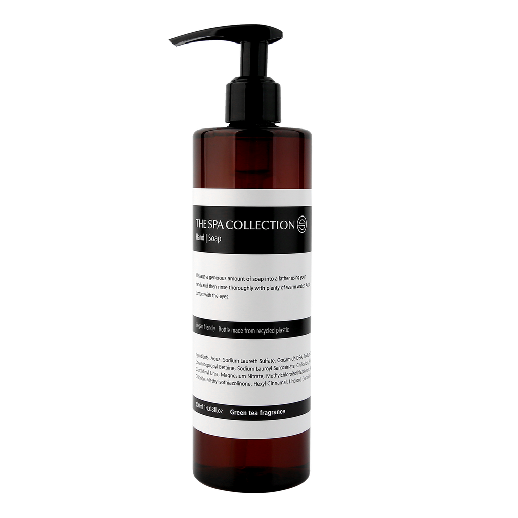 Hand soap - The Spa Collection Green Tea 400ml recycled pumpbottle in case of 24