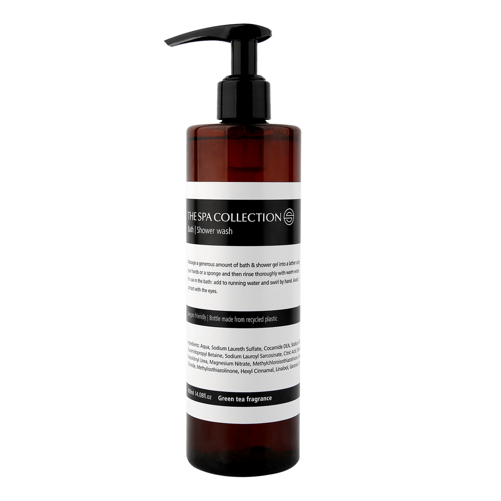 Body wash - The Spa Collection Green Tea 400ml recycled pumpbottle in case of 24