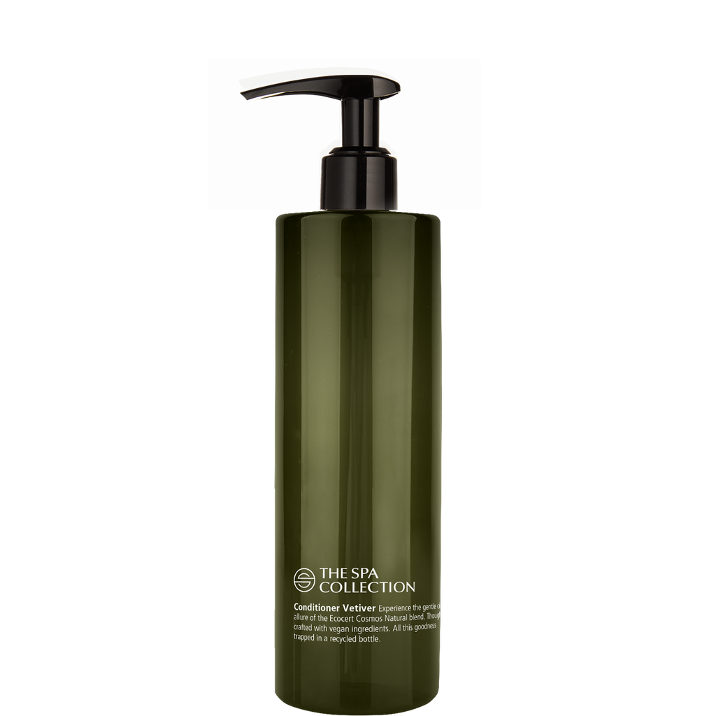 Conditioner in 400ml recycled bottle | The Spa Collection Vetiver | Ecocert Cosmos Natural | Green Key approved in case of 24