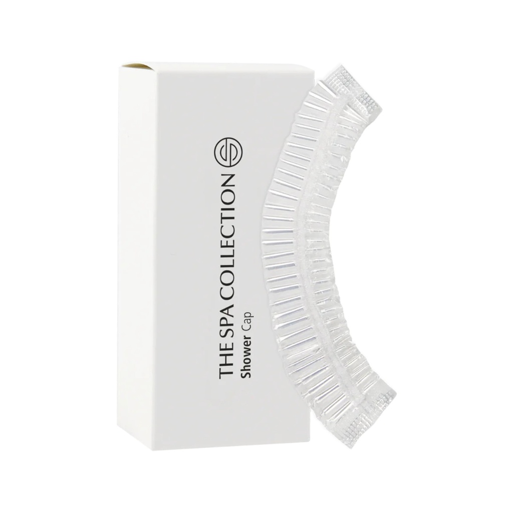 Showercap in white paper box - The Spa Collection in case of 500