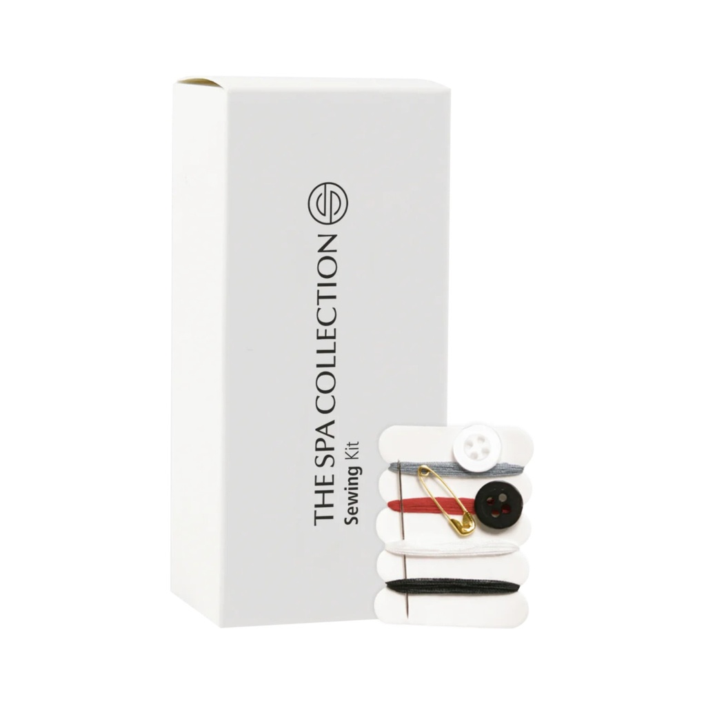 Sewing kit in white paper box - The Spa Collection in case of 500