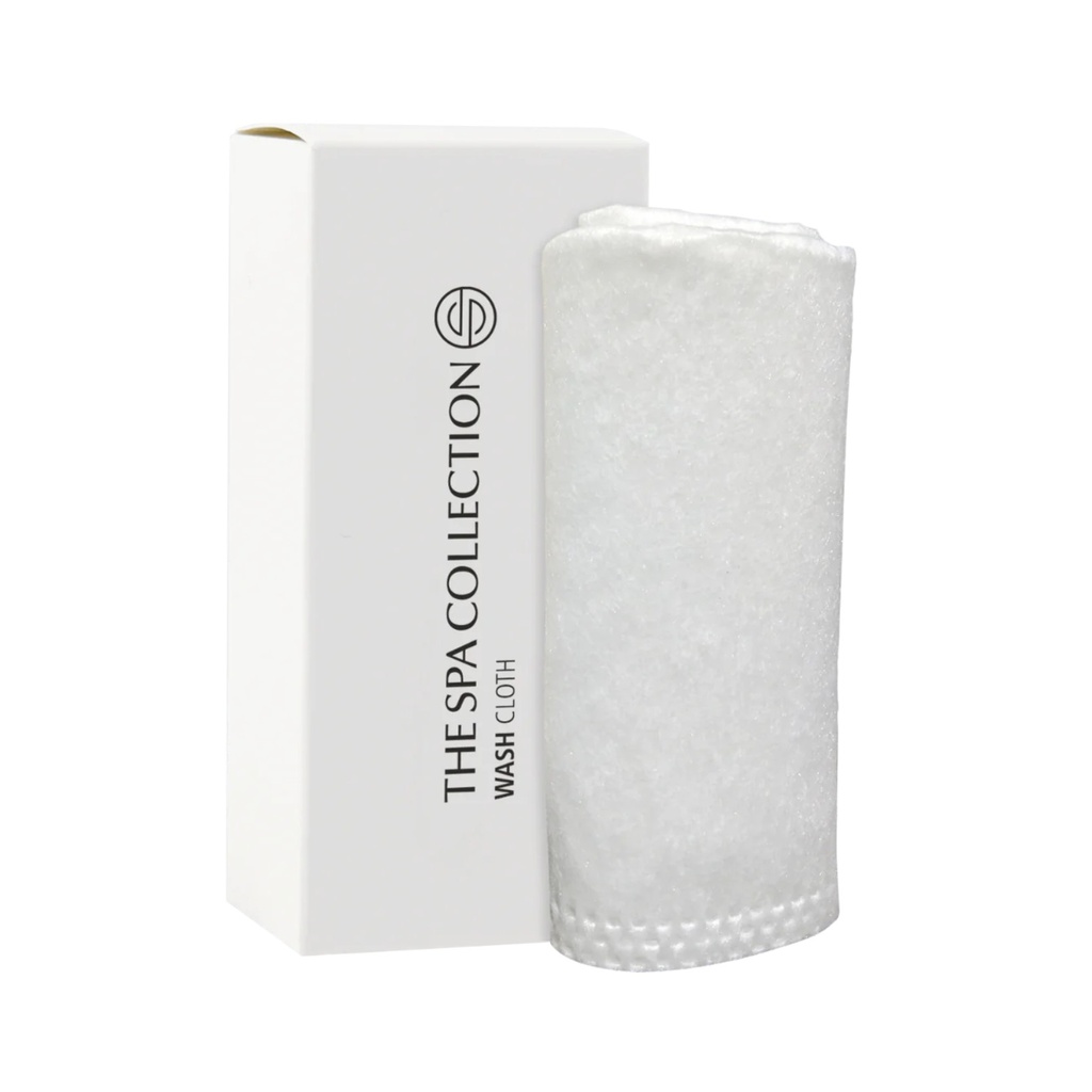 Washcloth in white paper box - The Spa Collection in case of 500