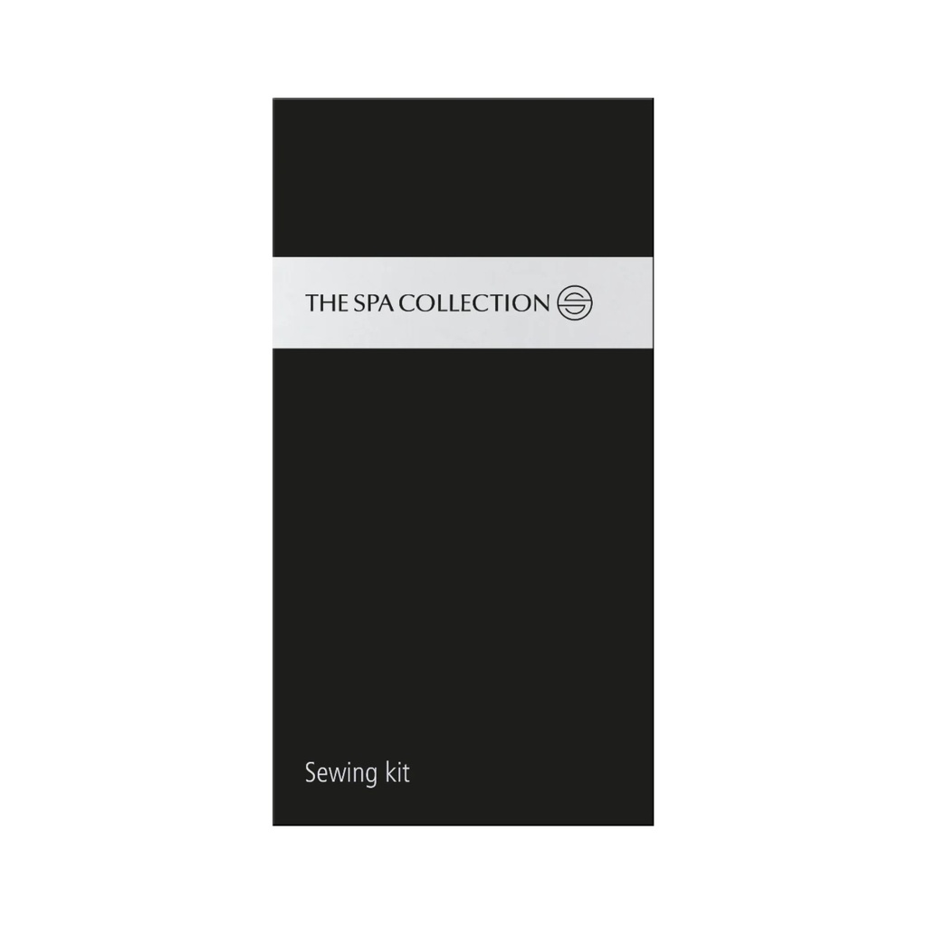Sewing kit in black paper box - The Spa Collection in case of 500