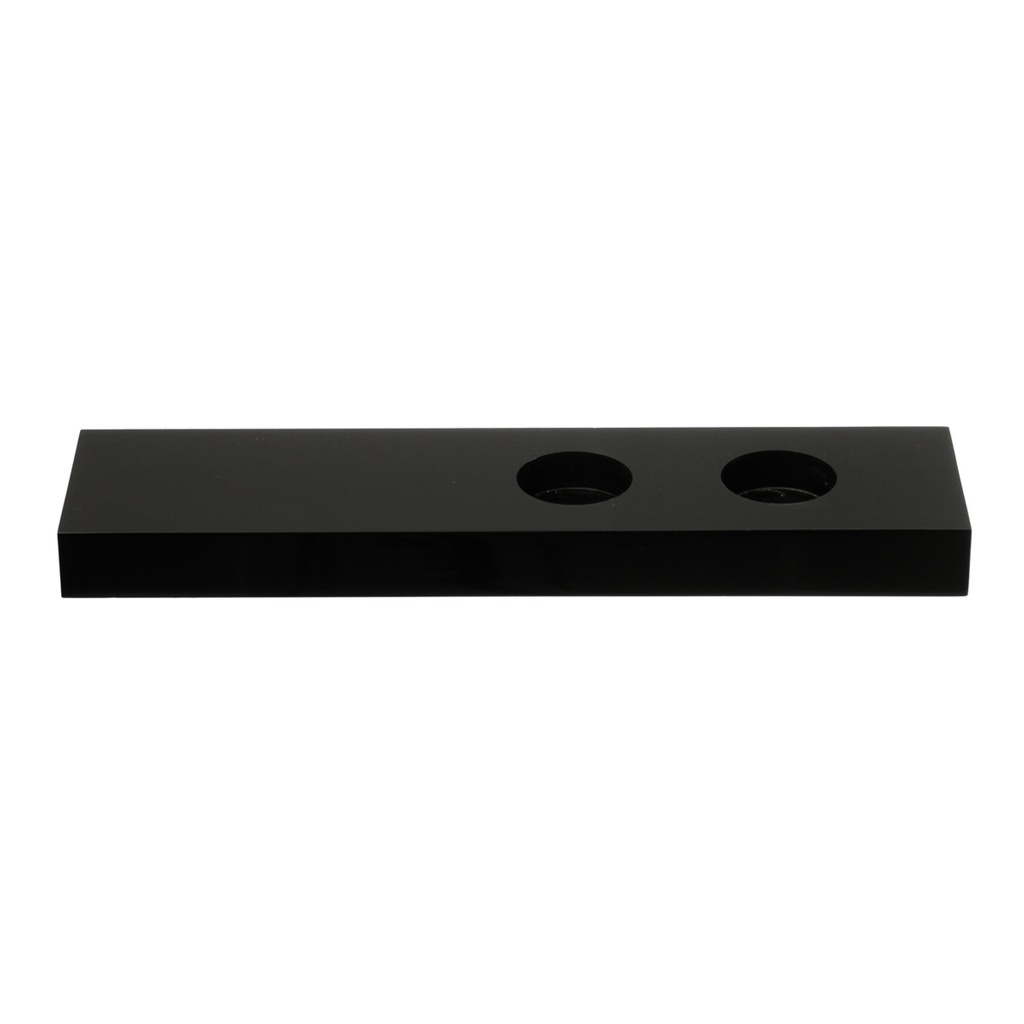 Black display with 2 holes in case of 10