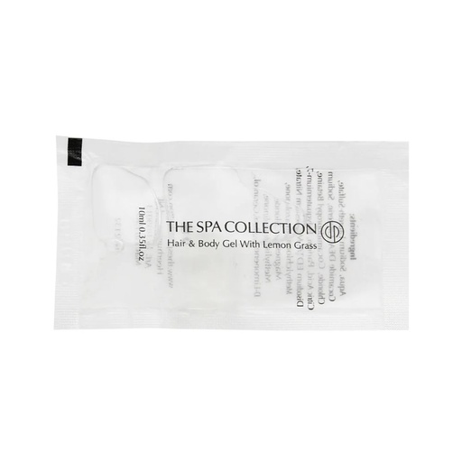 [1039013.05] Hair and body gel -The Spa Collection Lemongrass 10ml sachet in case of 1000