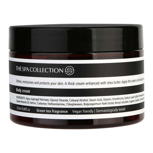 [2085016] Body cream - The Spa Collection Green Tea 250ml jar in case of 30