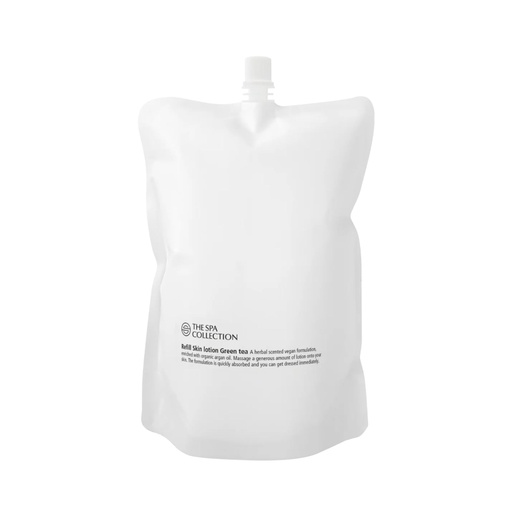[6906205.05] Green tea body lotion - 1 liter refill sachet in case of 12