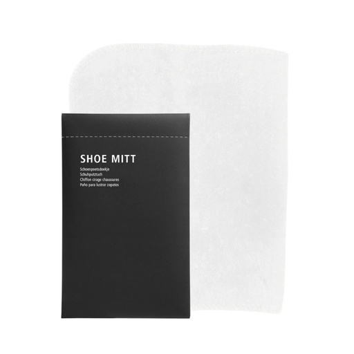 [1045007] Shoe shine (mitt) eco organic cotton - Stone Paper sachet in case of 500
