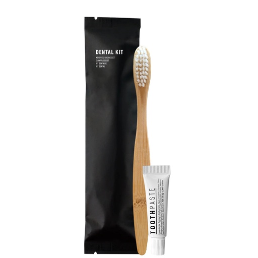 [1047011 tsc] Bamboo dental set in kraft paper sachet - 1bx/500pcs